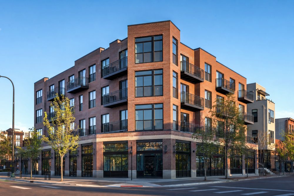 Brick multi-family building in Minneapolis